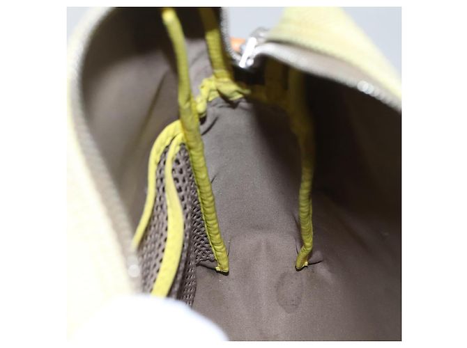LOUIS VUITTON Borsa Weatherly LV Cup Damier Geant Gialla M80636 LV Auth BD482 Giallo - vista 17
