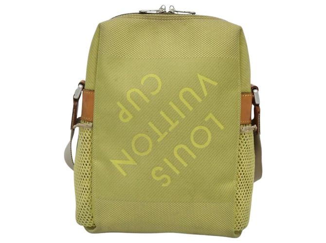 LOUIS VUITTON Borsa Weatherly LV Cup Damier Geant Gialla M80636 LV Auth BD482 Giallo - vista 3