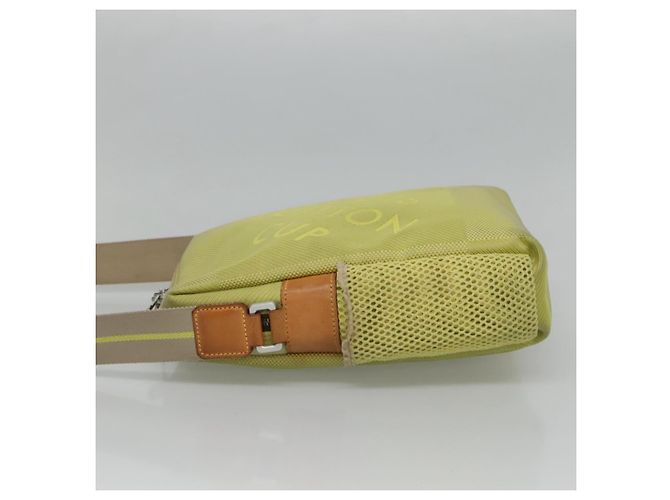 LOUIS VUITTON Borsa Weatherly LV Cup Damier Geant Gialla M80636 LV Auth BD482 Giallo - vista 5