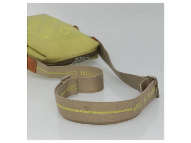 LOUIS VUITTON Borsa Weatherly LV Cup Damier Geant Gialla M80636 LV Auth BD482 Giallo - vista 7
