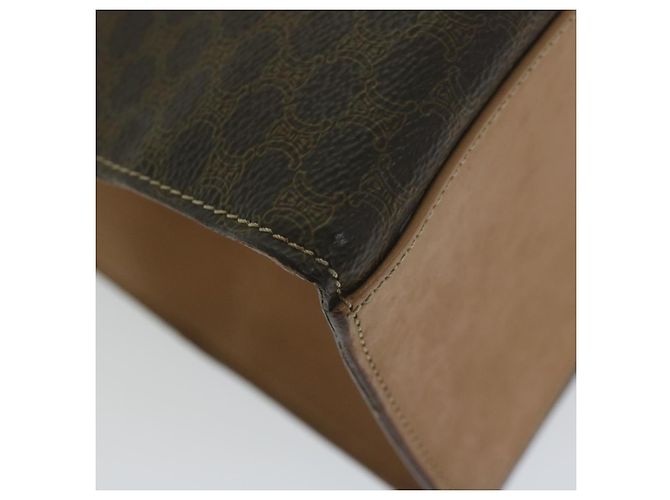 Céline Borsa a mano in tela Macadam CELINE in pelle PVC marrone Auth am5411V - vista 15