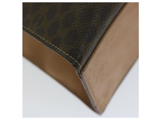 Céline Borsa a mano in tela Macadam CELINE in pelle PVC marrone Auth am5411V - vista 17