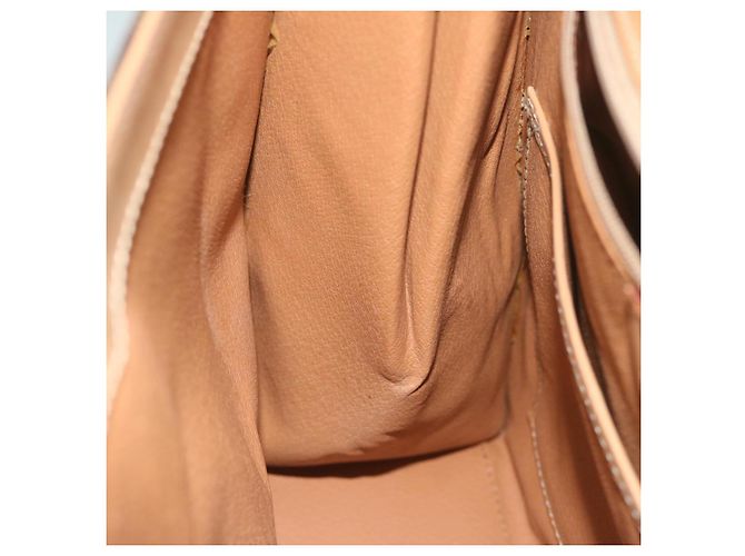 Céline Borsa a mano in tela Macadam CELINE in pelle PVC marrone Auth am5411V - vista 19