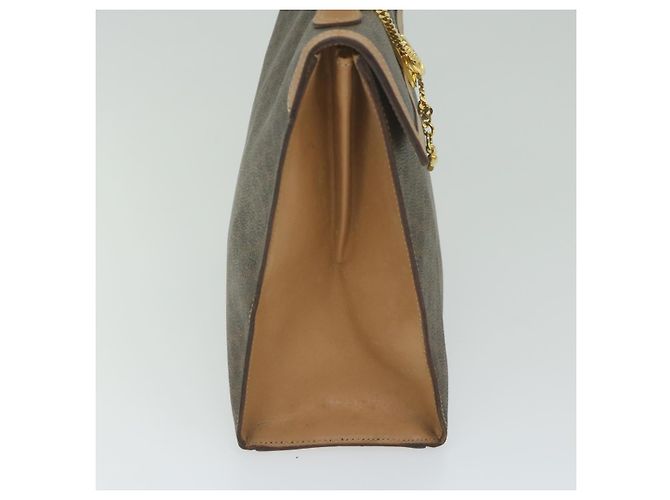 Céline Borsa a mano in tela Macadam CELINE in pelle PVC marrone Auth am5411V - vista 4