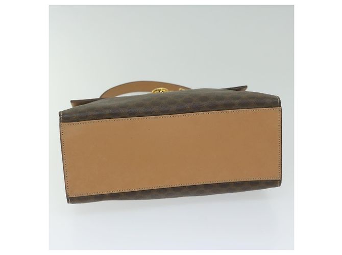 Céline Borsa a mano in tela Macadam CELINE in pelle PVC marrone Auth am5411V - vista 5