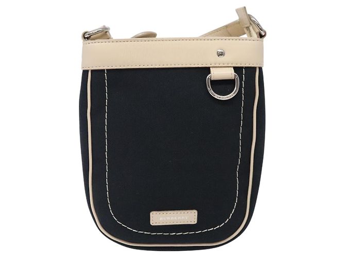 Borsa a Spalla Burberry in Tela Blu Navy Argento Autentica th6201 - vista 13