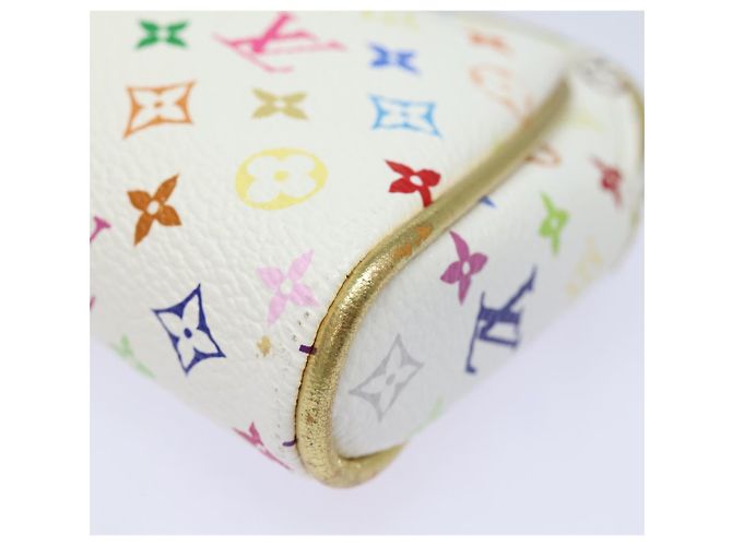 LOUIS VUITTON Monogram Multicolor Kate Pouch Weiß Bron M55212 LV Auth 82391SAV Bronze - Ansicht 17