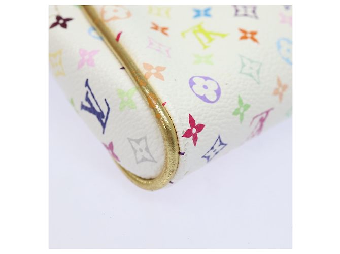 LOUIS VUITTON Monogram Multicolor Kate Pouch Weiß Bron M55212 LV Auth 82391SAV Bronze - Ansicht 18
