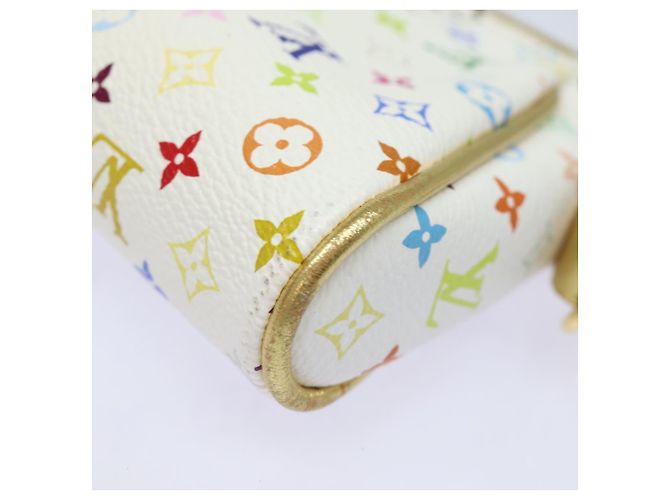 LOUIS VUITTON Monogram Multicolor Kate Pouch Weiß Bron M55212 LV Auth 82391SAV Bronze - Ansicht 19