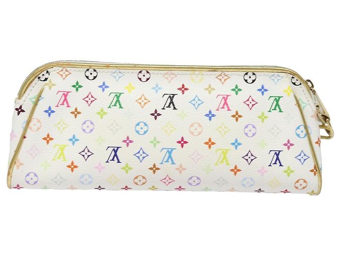 LOUIS VUITTON Monogram Multicolor Kate Pouch Weiß Bron M55212 LV Auth 82391SAV Bronze - Ansicht 2