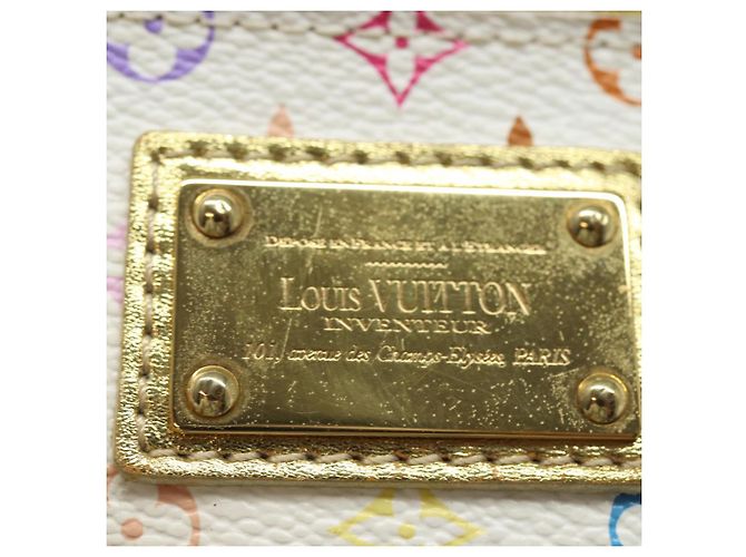 LOUIS VUITTON Monogram Multicolor Kate Pouch Weiß Bron M55212 LV Auth 82391SAV Bronze - Ansicht 20
