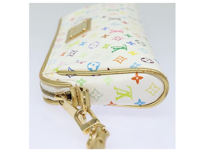 LOUIS VUITTON Monogram Multicolor Kate Pouch Weiß Bron M55212 LV Auth 82391SAV Bronze - Ansicht 3