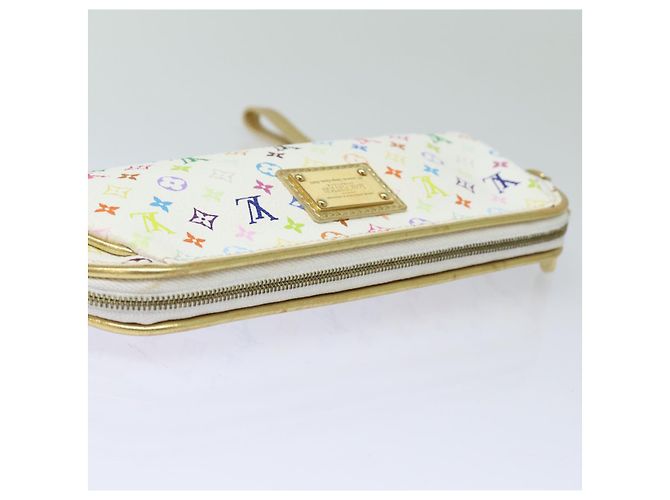 LOUIS VUITTON Monogram Multicolor Kate Pouch Weiß Bron M55212 LV Auth 82391SAV Bronze - Ansicht 5