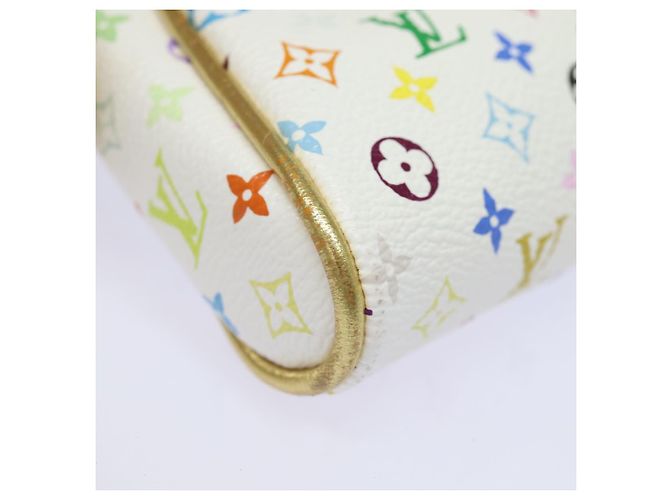 LOUIS VUITTON Monogram Multicolor Kate Pouch Weiß Bron M55212 LV Auth 82391SAV Bronze - Ansicht 7