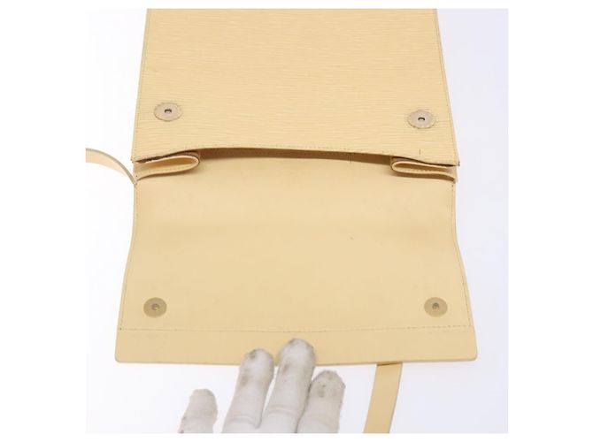LOUIS VUITTON Epi Ramatuelle Schultertasche Creme Vanille M5247A LV Auth ep9427 Roh - Ansicht 9