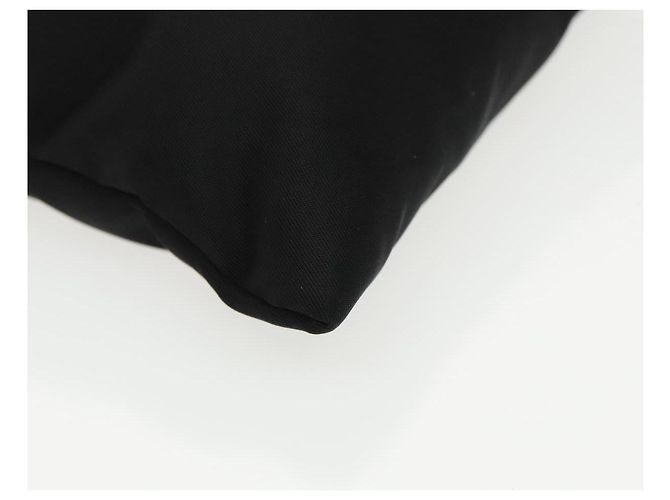 Borsa a spalla con catena Prada in nylon nero e argento autentica 100262AV - vista 14