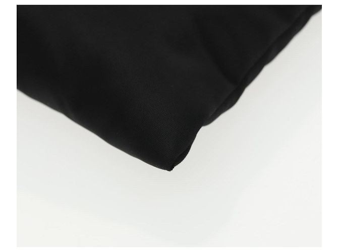 Borsa a spalla con catena Prada in nylon nero e argento autentica 100262AV - vista 17