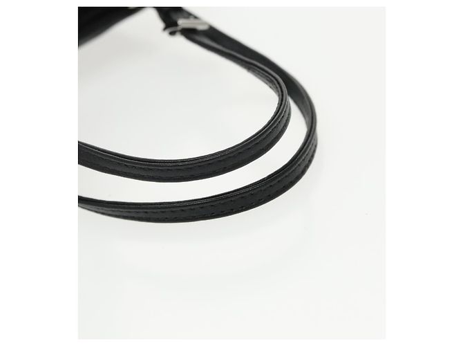 Borsa a spalla con catena Prada in nylon nero e argento autentica 100262AV - vista 7