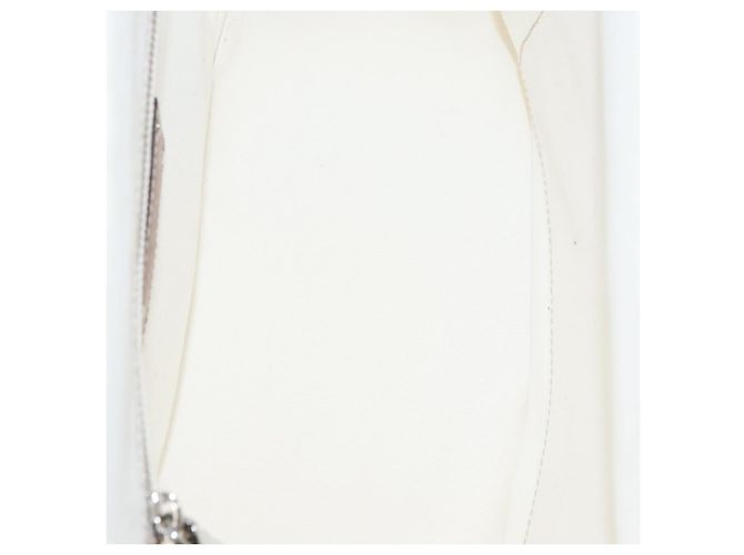 PRADA Borsa Canapalage in Tela Bianca Argento 1BG350 Auth 101308SV Bianco - vista 10