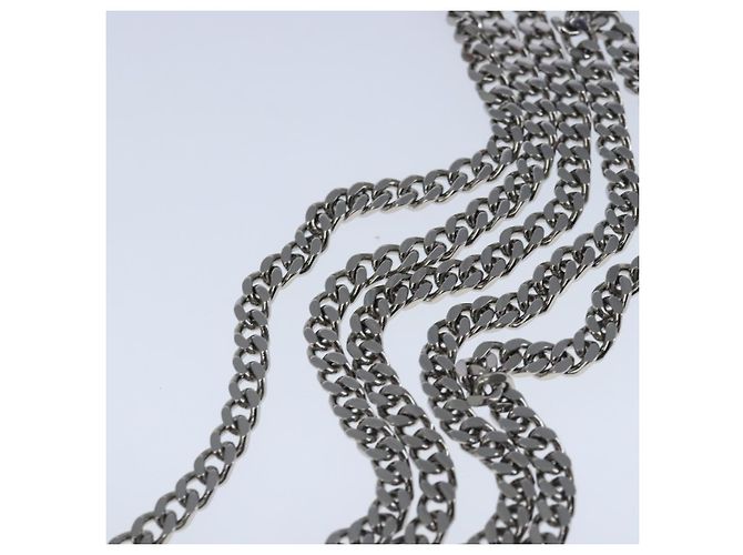 Burberry Borsa a spalla TB Chain in pelle bianca e gialla Auth 102462V Bianco Giallo - vista 8