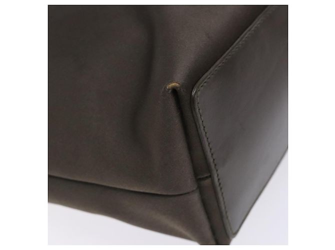 Borsa Tote GUCCI Satin Marrone Argento 002 1099 Auth bs27787 - vista 17