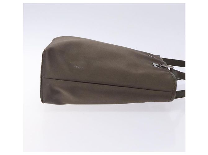 Borsa Tote GUCCI Satin Marrone Argento 002 1099 Auth bs27787 - vista 3
