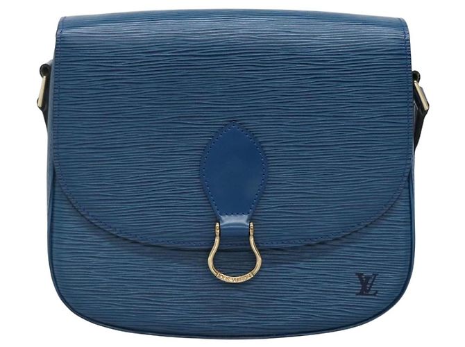 LOUIS VUITTON Borsa a Spalla Epi Saint Cloud GM Blu Toledo M52195 LV Auth ep9625 - vista 13