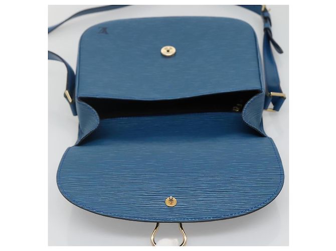 LOUIS VUITTON Borsa a Spalla Epi Saint Cloud GM Blu Toledo M52195 LV Auth ep9625 - vista 19