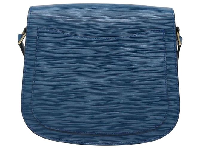LOUIS VUITTON Borsa a Spalla Epi Saint Cloud GM Blu Toledo M52195 LV Auth ep9625 - vista 2