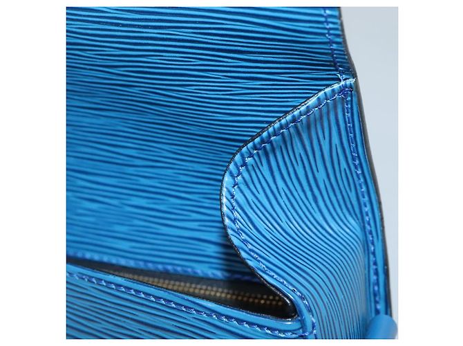 LOUIS VUITTON Borsa a Spalla Epi Saint Cloud GM Blu Toledo M52195 LV Auth ep9625 - vista 20