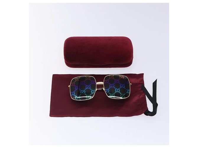Occhiali da sole GUCCI GG Plastica Oro 127736M Auth 127736M D'oro - vista 12