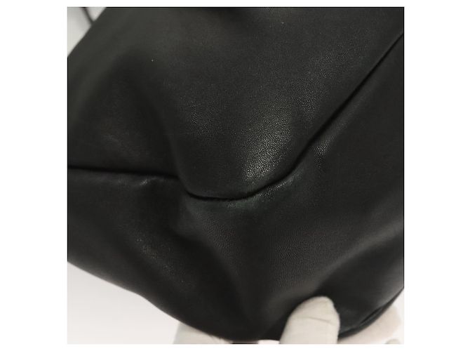 Vala Handtasche aus Leder 2 in 1 Schwarz Gold Auth 131359 von Salvatore Ferragamo Golden - Ansicht 17