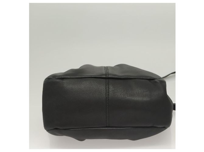 Vala Handtasche aus Leder 2 in 1 Schwarz Gold Auth 131359 von Salvatore Ferragamo Golden - Ansicht 5