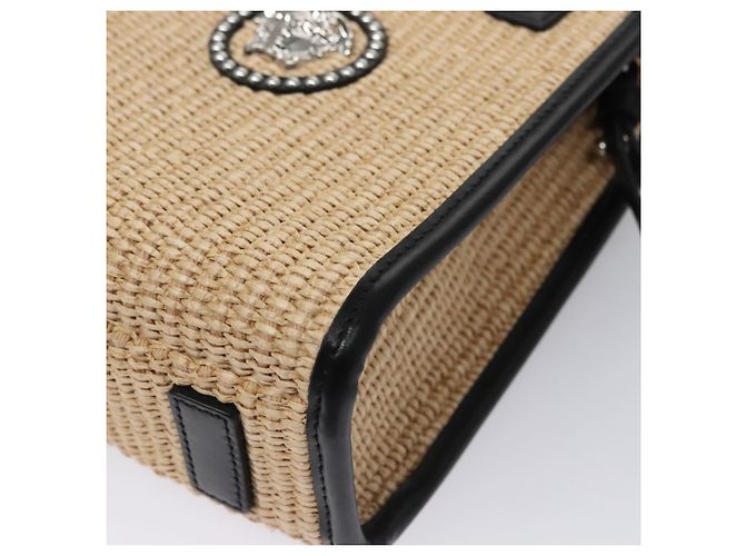 Bolso VERSACE Raffia 2way Beige Auth EC392AV - vista 16