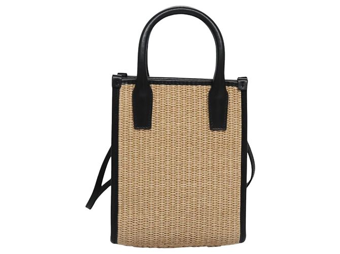 Bolso VERSACE Raffia 2way Beige Auth EC392AV - vista 2