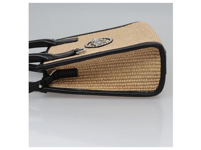 Bolso VERSACE Raffia 2way Beige Auth EC392AV - vista 4