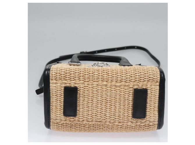 Bolso VERSACE Raffia 2way Beige Auth EC392AV - vista 5