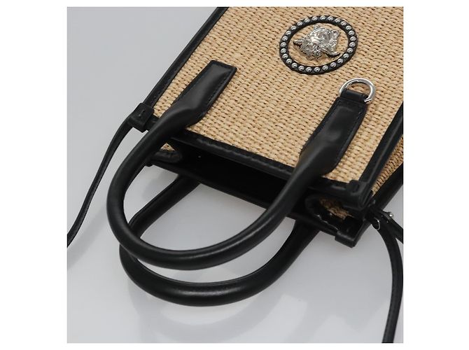 Bolso VERSACE Raffia 2way Beige Auth EC392AV - vista 6