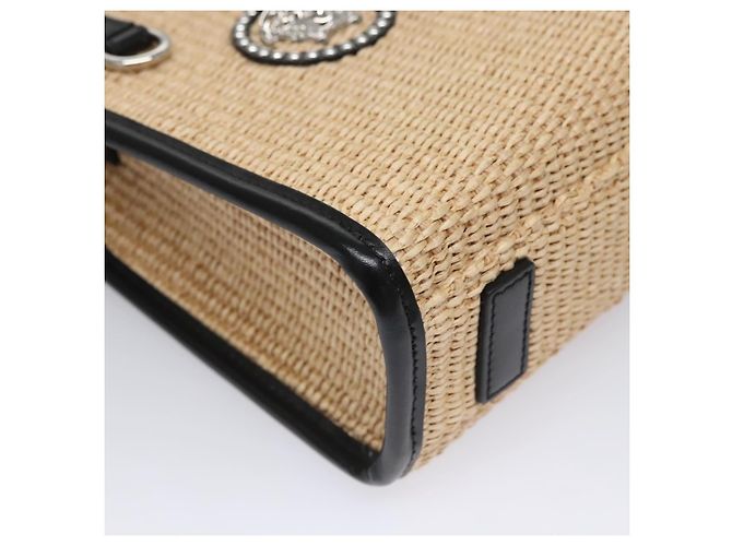 Bolso VERSACE Raffia 2way Beige Auth EC392AV - vista 9