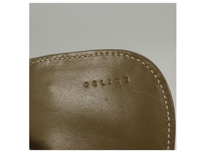 Céline CELINE C Macadam Canvas Schultergeldbörse Khaki Auth sw190V - Ansicht 10