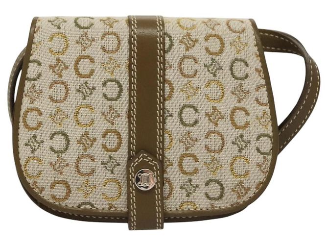 Céline CELINE C Macadam Canvas Schultergeldbörse Khaki Auth sw190V - Ansicht 13