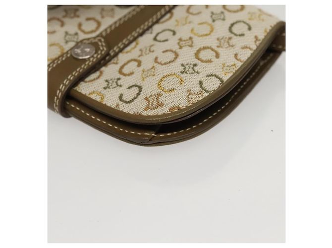 Céline CELINE C Macadam Canvas Schultergeldbörse Khaki Auth sw190V - Ansicht 15