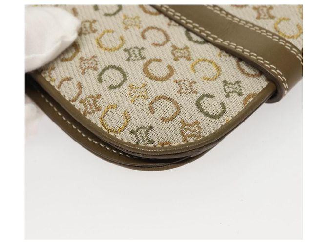 Céline CELINE C Macadam Canvas Schultergeldbörse Khaki Auth sw190V - Ansicht 16