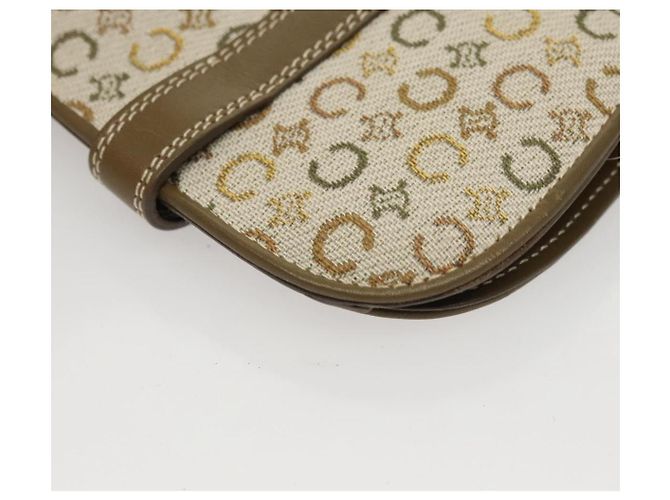Céline CELINE C Macadam Canvas Schultergeldbörse Khaki Auth sw190V - Ansicht 17