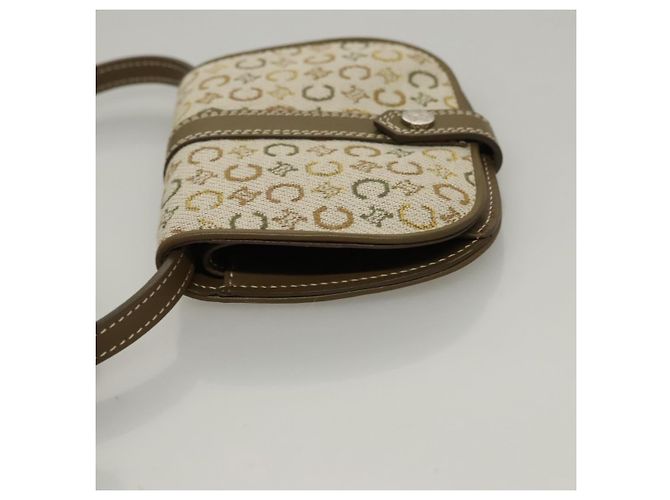 Céline CELINE C Macadam Canvas Schultergeldbörse Khaki Auth sw190V - Ansicht 4