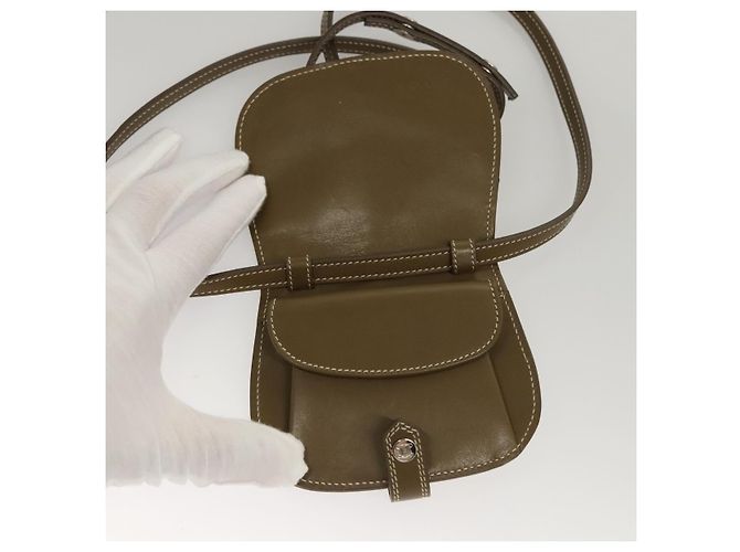 Céline CELINE C Macadam Canvas Schultergeldbörse Khaki Auth sw190V - Ansicht 9