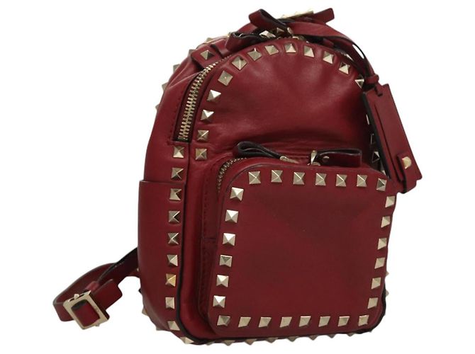 Roter Leder-Rucksack VALENTINO Auth bs23660V - Ansicht 13