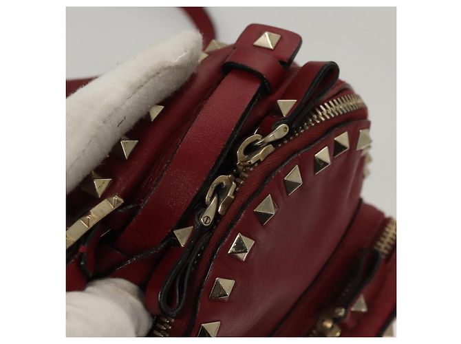 Roter Leder-Rucksack VALENTINO Auth bs23660V - Ansicht 21