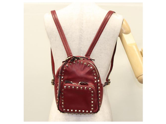 Roter Leder-Rucksack VALENTINO Auth bs23660V - Ansicht 25