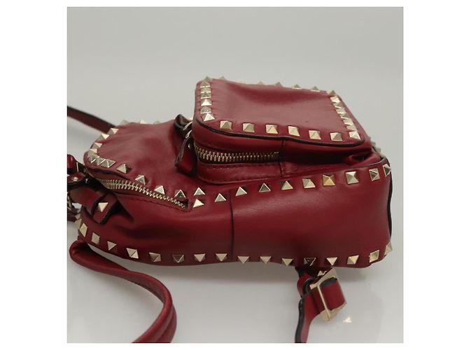 Roter Leder-Rucksack VALENTINO Auth bs23660V - Ansicht 4